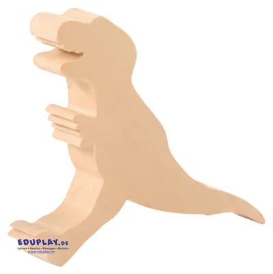 Produktbild von Eduplay Holz Dinosaurier Spielzeug Set - pädagogisches Spielzeug - 3er Set