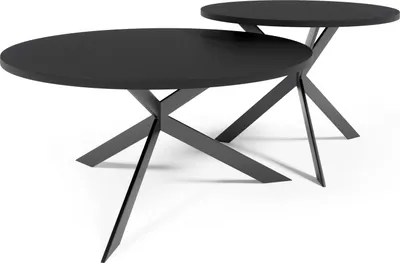 Productafbeelding van FURNLUX salontafel Libre, zwart, 75 cm / Hoofdkleur: zwart / Afmetingen: 75 x 36 x 75 cm