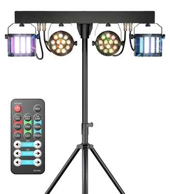 Image de Lumières de scène, effets RGBW, contrôle DMX, prise EU