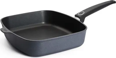 Produktbild von Woll "Diamond Lite" Schmor-/ Bratpfanne, rechteckig mit festem Stiel, 30 x 26 cm, 7 cm hoch - NICHT Induktionsgeeignet