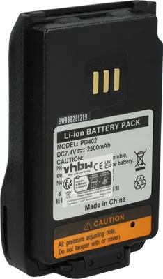 Produktbild von vhbw Akku Ersatz für Hytera BL1502, BL2010, BL1504, BL2020-EX, BL2020 für Funkgerät, Walkie Talkie (2500 mAh, 7,2 V, Li-Ion)
