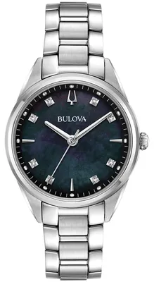 Produktbild von Bulova Damen Armbanduhr 96P198 Quarz Chronograph mit Saphirglas, 38 mm Gehäusedurchmesser