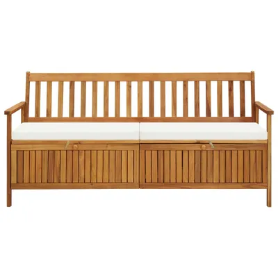 Produktbild von vidaXL Sitzbank mit Stauraum und Sitzpolster 170 cm Massivholz Akazie