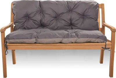 Produktbild von Bequemes Sitzkissen für 2/3-Sitzer Garten- und Innenmöbel - Anthrazit (140 x 60 x 50 cm)