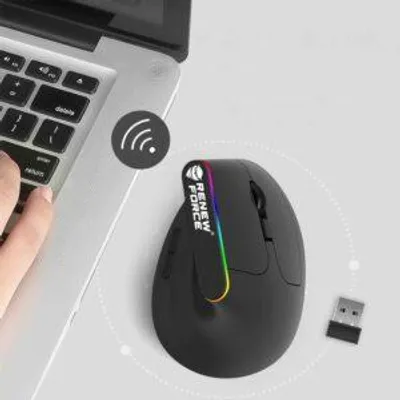 Zdjęcie produktu dla Myszka wertykalna Ergonomiczna pionowa MYSZ bezprzewodowa WiFi Bluetooth BT