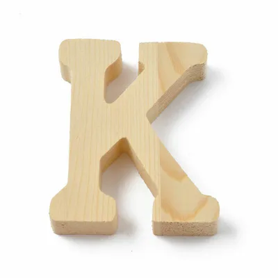 Produktbild von Buchstabe K für individuelle Namensschilder, kreative Wörter oder persönliche Initialen, 8 cm hoch