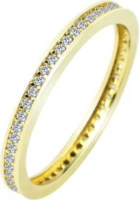 Produktbild von 333/- Gold Ring "Fea" mit Zirkoniabesatz, 8 Karat, Gelbgold