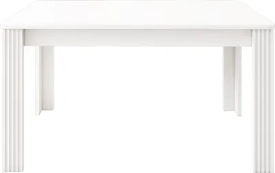 Produktbild von Sweiko Esszimmertisch, Zeitgemäßer Esstisch, Robuster Esstisch, Tisch mit vier Beinen, Eichenholztisch, Rechteckiger Esstisch, Kaffee-Freizeittisch, Modern einfacher Esstisch, Weiß