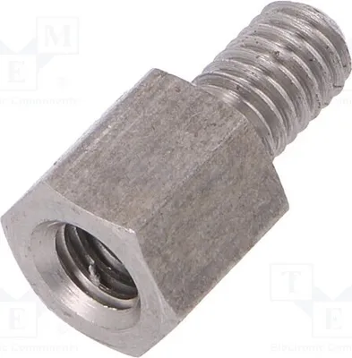 Immagine prodotto di 10 distanziatori con filettatura interna: M6, 10 mm; filettatura esterna: M6, 249 x 10 mm. Distanziatori