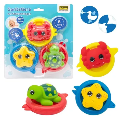 Produktbild von Spritztier-Set mit Schwimmring 6teilig,