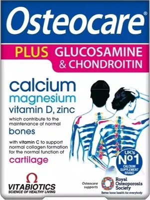 Immagine prodotto di Vitabiotics Osteocare Plus Glucosamina e Condroitina, 60 tabletek