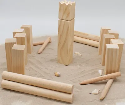 Produktbild von Wikingerspiel  Wurfspiel Outdoor Holzspiel Rasenschach 21-tlg S150