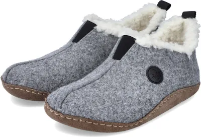 Zdjęcie produktu dla Rieker pantofel damski szary, Kolor:szary, Rozmiar EU:36