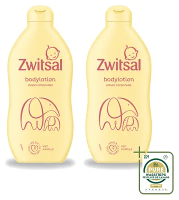 Imagen del producto de 2 unidades de loción corporal Zwitsal, nutritiva, 400 ml - Paquete de ahorro - 2 unidades