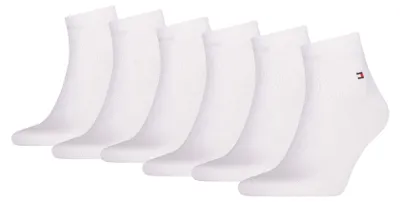 Image de Tommy Hilfiger soquettes 6 paires quarter white hommes