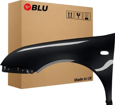 Immagine prodotto di BLU Parafango compatibile con VW Volkswagen Bora 1J1 1J6 L041 LO41 Sinistra Schwarz Schwarz | 1998-2005 | Anteriore | Verniciato | Pronto per il montaggio | Acciaio