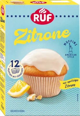 Produktbild von RUF Muffins Zitrone Backmischung