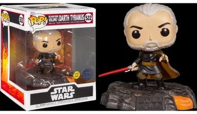 Immagine prodotto di Star Wars: Serie Red Saber Funko POP! Deluxe Vinyl Figur Darth Tyranus (522) (GW)