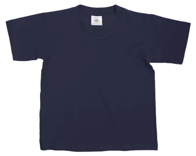 Productafbeelding van B&C Kinder T-shirt, korte mouwen, model FK125 (maat 1-2) (Donkerblauw)