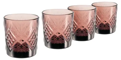Produktbild von CreaTable, 33076, Eugene Violett, Whiskyglas 4-tlg, Glas