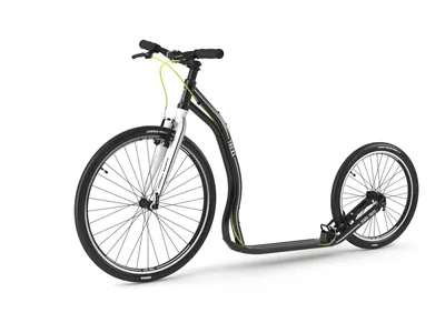 Produktbild von Tretroller Yedoo Trexx 26/20 Alu Roller Scooter Sportroller Rennroller schwarz