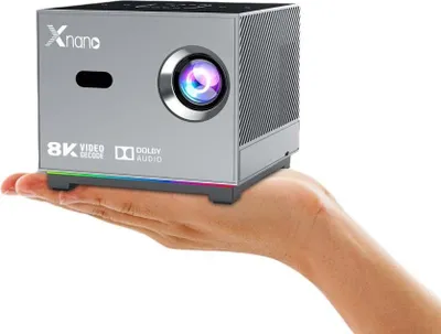 Produktbild von INF 8K HD Bluetooth Projektor mit Lichteffekten für Heimkino, 5-teilig