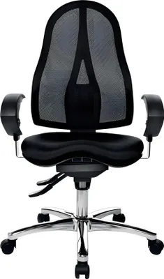 Produktbild von Topstar Fitness-Drehstuhl Martin, mit Armlehnen, schwarz