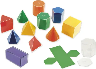 Produktbild von TimeTEX Geometrie-Körper Set mit Flächenabwicklung 22-tlg.