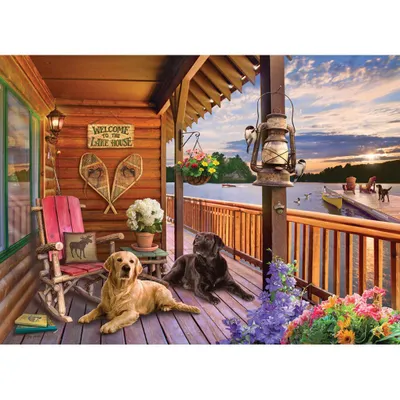 Image de COBBLE HILL Puzzle Bienvenue à la maison du lac 1000 pièces
