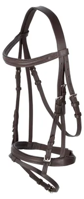 Immagine prodotto di Briglia snaffle Covalliero standard inglese combinata snaffle marrone Shetty