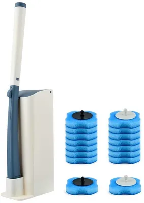 Produktbild von Hygiënische Toiletborstelset mit 16 Bürsten und Aufbewahrungshalter