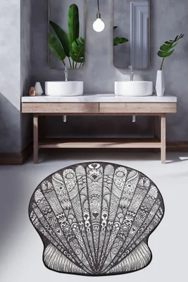 Image de Mijolnir, Maris- CHL4295, noir, blanc, tapis de bain, 700 g/m², 100 % micropolyamide