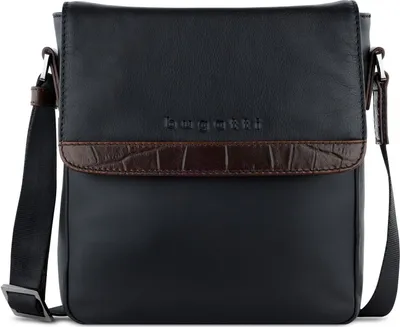 Produktbild von bugatti Schultertasche Umhängetasche Corso DeLuxe Shoulderbag With Flap Black schwarz
