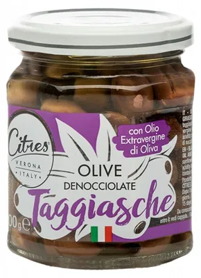 Produktbild von Taggiasche-Oliven in Marinade mit Öl 200g - Citres