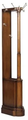 Produktbild von Casa Padrino Luxus Mahagoni Garderobenständer Braun 35 x 52 x H. 192 cm - Hotel & Restaurant Möbel Vintage Garderobe