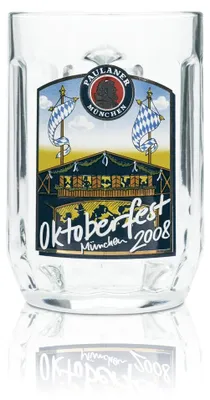 Produktbild von Paulaner Sammler Glas 0,5l Krug Humpen Seidel Gläser  2008 Edition