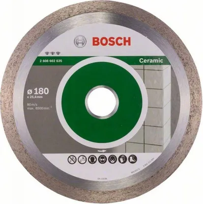 Obrázok produktu pre Diamantový rezný kotúč Bosch Best for Ceramic, 180 x 25,40 x 2,2 x 10 mm