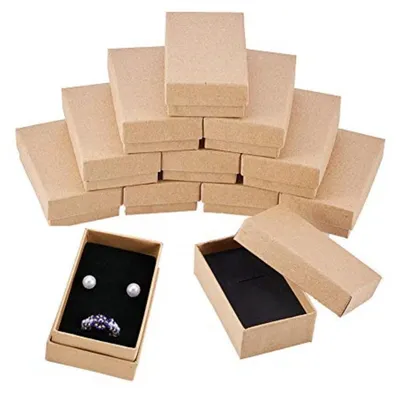 Image de Boîtes à bijoux pour colliers et bagues - Coffret de 24 pièces - 8x5x3 cm