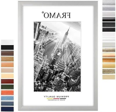 Obrázok produktu pre Drevené háčiky na fotografie – háčiky na plagáty a puzzle – na zavesenie fotografií – na mieru – 13 x 19 cm – matná strieborná