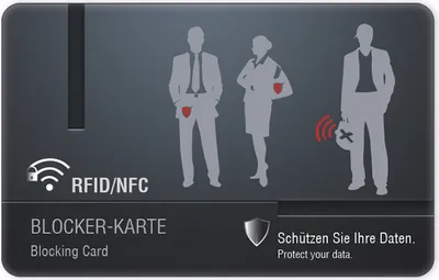 Produktbild von RFID-/NFC-Blocker Card für Ihre Geldbörse - schützt verlässlich vor Datendiebstahl (DEKRA )