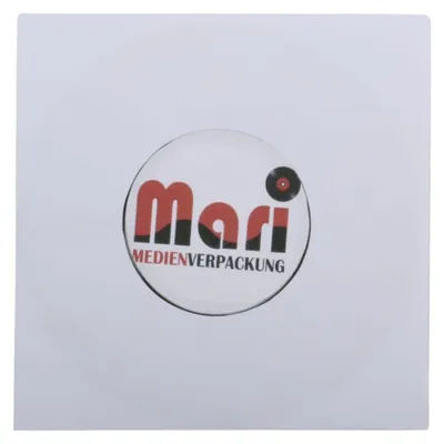 Produktbild von Single 7 Zoll Deluxe Innenhüllen 180x180 mm reinweiß für Vinyl Schallplatten ungefüttert 90 g Papier mit Innenloch 50 Stück