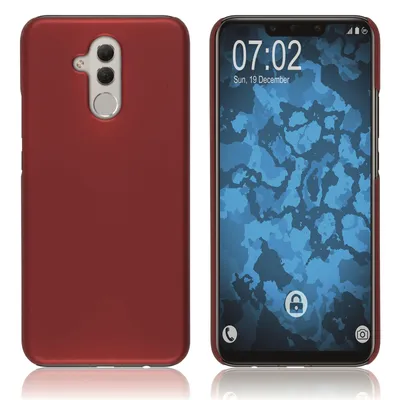 Produktbild von PhoneNatic Case kompatibel mit Huawei Mate 20 Lite - Hülle rot gummiert Hard-case Cover