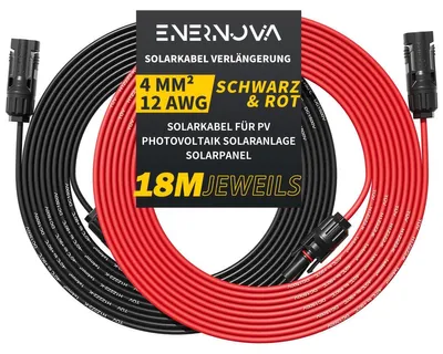 Immagine prodotto di Cavi di collegamento per pannelli solari, da 1 a 50 metri (4mm², 18 metri)