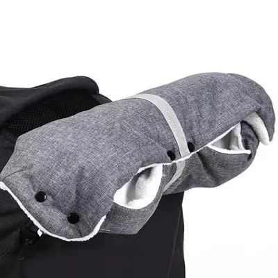Produktbild von Weicher Fleece-Handwärmer für Kinderwagen, winddicht, atmungsaktiv und universell passend