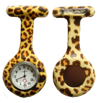 Produktbild von Nurse Watch Schwesternuhr Silikon  Krankenschwesternuhr Pulsuhr Kitteluhr Pflege Muster #22