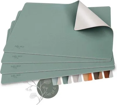 Produktbild von Famanu Platzsets Set - Hochwertige Kunstleder Platzsets