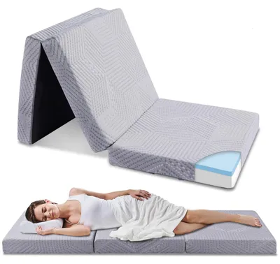 Productafbeelding van EGOHOME Opklapbare matrassen, 80x195 cm, hoogte 10 cm, gastenmatras, hardheidsgraad H