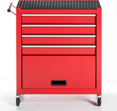 Produktbild von Tech Craft Werkstattwagen, Rot, 4 Schubladen