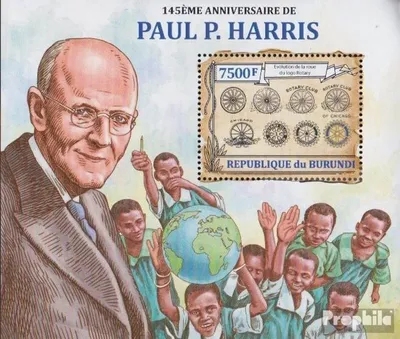 Produktbild von Briefmarken Burundi 2013 Mi Block348 (kompl.Ausg.) postfrisch Paul Harris