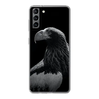 Produktbild von MuchoWow® Handyhülle Schutzhülle Hülle für Samsung Galaxy S21 Plus Adler - Nahaufnahme - Schnabel Silikon Softcase Handy Hülle - Handy-Tasche